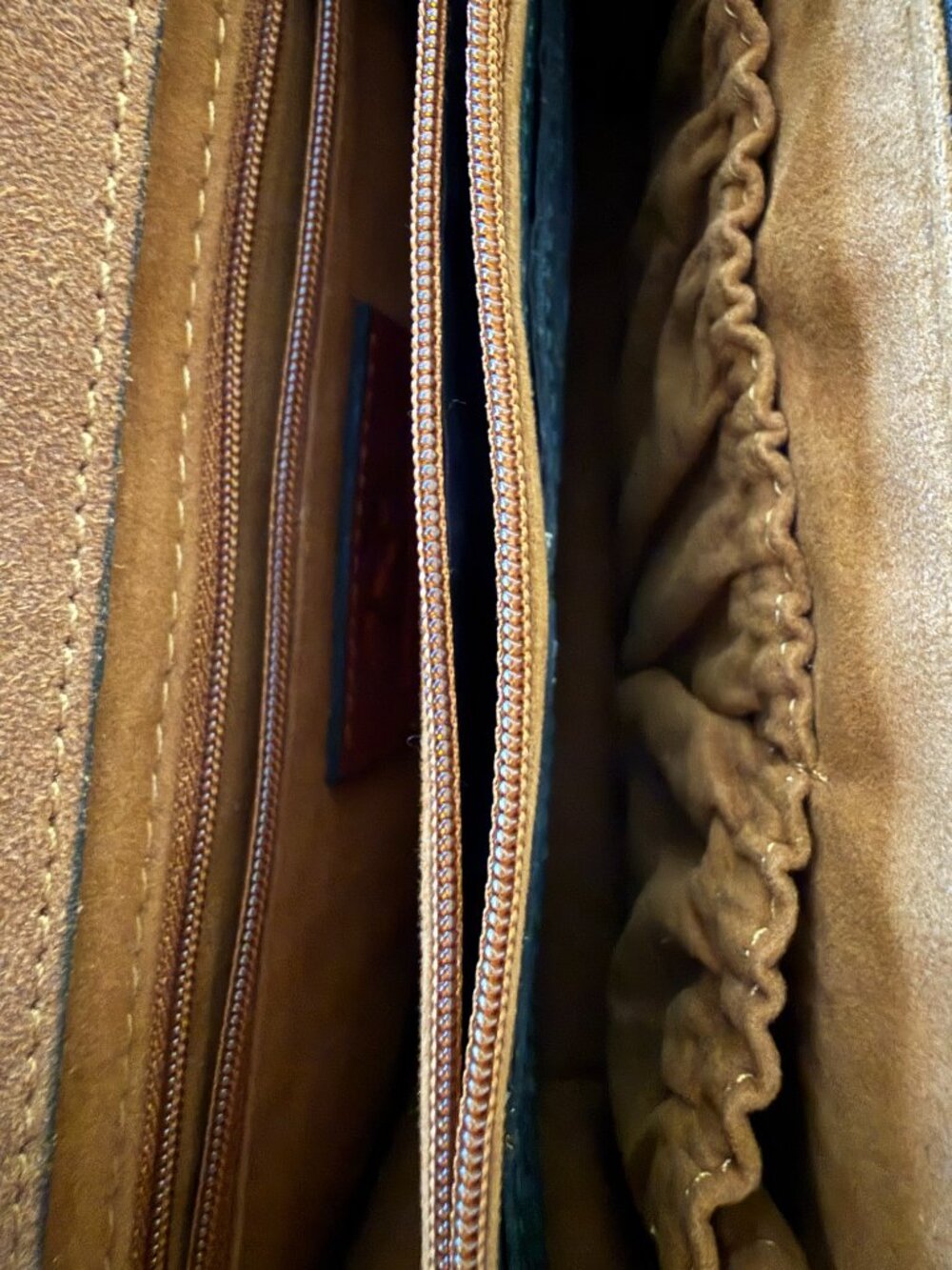 Patricia Nash green tooled leather crossbody purse - Picture 7 of 10